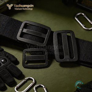 Matte Black Plastic Adjustable Buckle Square <b>Strap</b> Slide for Handbag <b>Backpack</b> Bag Accessories - Product Image 2