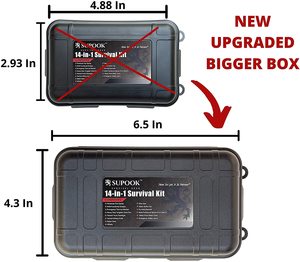 Kit de supervivencia con alarma de seguridad, llavero para herramientas de emergencia, 14 en 1 - Product Image 3