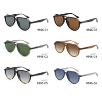 Lunettes de soleil vintage surdimensionnées tendance 2025, lunettes de luxe, UV400 polarisées, montures CP, double pont, lunettes de soleil surdimensionnées, anti-UV