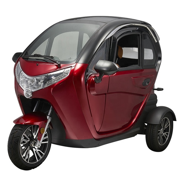 Battery Powered Enclosed Mobility Car 3 Wheels Electric Tricycle Cabin Scooter Mobility Cars