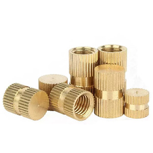 Inserts filetés moletés en cuivre OEM M2 M3 M4 M5 M6, fabricant d'inserts filetés en laiton pour plastiques - Product Image 5