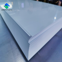 Feuille de PVC rigide blanc brillant opaque Jiangtai pour impression sérigraphique publicitaire, résistante aux UV, découpe, 100 % matière vierge