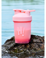 Bouteille Shaker de Sport Rose Mignonne Mini 350 ML Anti-Fuite en Plastique Léger Écologique pour Mélanger les Protéines – Meilleure Vente