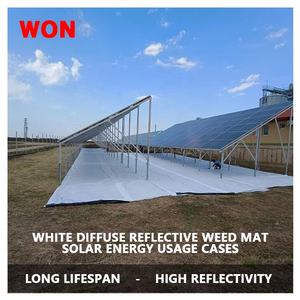 Toile de paillage blanche WON, tissu solaire anti-herbe, tissu réfléchissant pour l'ombrage, tissu anti-mauvaises herbes, couverture de <span class=keywords><strong>sol</strong></span> - Product Image 4
