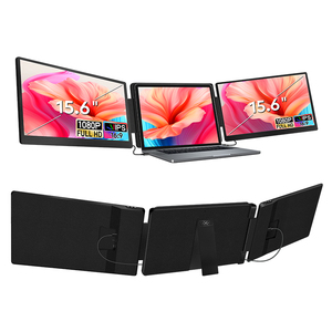 Soporte de escritorio extensible para pantalla de portátil de 15,6 pulgadas, IPS, giratorio, USB C, HDMI, para oficina, negocios, viajes - Product Image 1