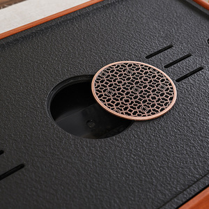 Rosewood <b>Tea</b> Tray Stone Surface Dual Purpose Water Storage Drainage <b>Tea</b> <b>Set</b> Tray Solid Wood Flat Design Luxury Retro Style - Product Image 3