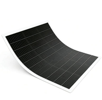 Panneau solaire rigide incurvé de type N, 50W 70W, Sunpower BIPV, noir et rouge, 24% d'efficacité, pour usage résidentiel, vente en gros fabricant