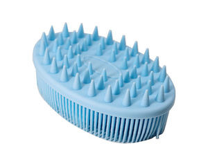 Hot Sale Custom logo Premium Silicone Bath <b>Brush</b> Scrubber Exfoliating Back Face Hair <b>Scalp</b> <b>Brush</b> Black Silicone Body Scrubber - Product Image 5