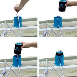 Soporte para bebidas LCO-SPORT para tabla de paddle surf, universal, 3 pulgadas de diámetro, azul, rosa, verde, funda de plástico para vasos, para kayak, tabla de surf, stand up paddle. - Product Image 5