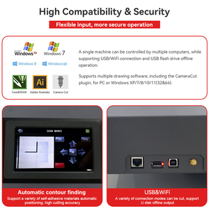 Purcell 3550 kép Đầu phẳng giường chết máy cắt creasing A3 A4 tấm Vinyl Sticker Cutter hộp giấy decal Máy cắt - Product Image 5