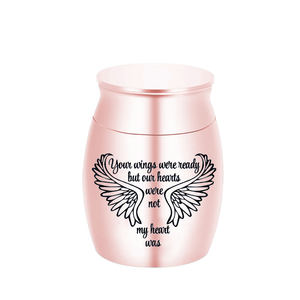 Ailes d'ange en alliage d'aluminium pour hommes, fausses herbes, support commémoratif de la crème, cadeau souvenir pour l'éternité - Product Image 5