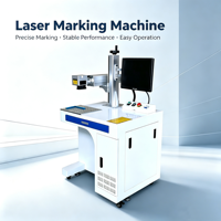 Machine de marquage laser fibre CNC 3D de type bureau 30W 50W 100W pour pièces métalliques, prix compétitif Chine 2026
