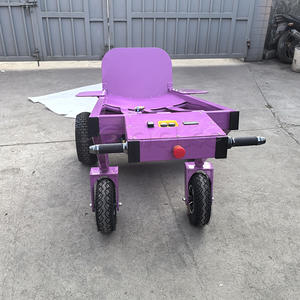 Chariot à main à 4 roues à moteur électrique, robuste, avec treuil pour soulever les châteaux gonflables - Product Image 1