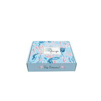 Boîte pliante pour cadeaux en carton ondulé écologique personnalisée en usine OEM avec gaufrage, matériaux recyclés, impression de logo par estampage à chaud