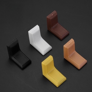 家具五金l形连接器配件塑料盖搁板支撑柜悬挂支架 - Product Image 2
