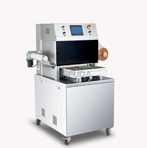 Machine d'emballage sous vide à remplissage d'azote entièrement automatique pour la fermeture de boîtes de produits de la mer surgelés et de <span class=keywords><strong>charcuterie</strong></span> - Product Image 2