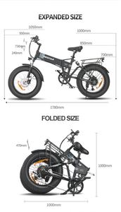 Vélo de Ville Électrique Ridstar H20 Entrepôt UE 1000W Fatbike Batterie au Lithium 15Ah avec Frein Mécanique Gros Pneu E-Bike - Product Image 6
