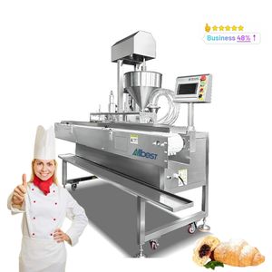 Nueva Máquina Semiautomática de 220V para Rellenar e Inyectar Mermelada de Arándanos en Croissants y Pasteles - Product Image 1