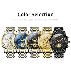 Reloj de Pulsera Personalizado para Hombre, 2900 Oem, de Acero Inoxidable, Tourbillon, Deportivo, Resistente al Agua, con Fase Lunar, de Cuarzo - Product Image 6