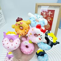Jouets moelleux en forme de donut, jouet à presser mignon en PU pour enfants, anti-stress, boîte surprise, petites figurines, vente en gros disponible