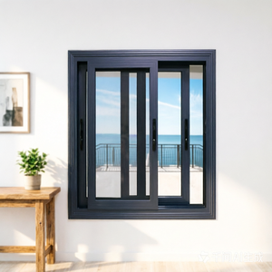 Finestra Scorrevole Moderna in Alluminio Rinforzato con Taglio Termico, Insonorizzata, Capacità di Carico 200kg, Doppio Vetro, <span class=keywords><strong>per</strong></span> Balcone e Cucina, 45dB - Product Image 2