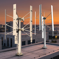 Fabricantes de Aerogeneradores Suministran Aerogeneradores de Alta Potencia para Proyectos de Ingeniería, 100kw, Diámetro del Rotor de 9.5m, Altura de 11m, 5 Aspas de Aleación de Aluminio