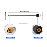 JH Electric M22 Jeu de lave-auto à connexion rapide avec lance en acier inoxydable 4000psi Matériaux en plastique et cuivre