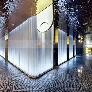 LL04 New Arrival 304 Stainless Steel Water Wave Panel Office Wall Gold <b>Mirror</b> Ripple <b>Sheet</b> Competitive Price Bending Service - Product Image 6