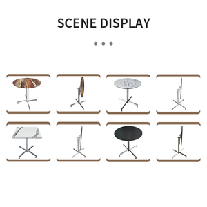 Gran oferta de mesa de comedor redonda Hua jiale, hoja de panel HPL, mesa de jardín, muebles de exterior, HPL, compacto, plegable - Product Image 3