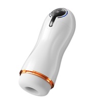 Godet de masturbation vibrant Deep Throat chauffant, 12 modes de vibration, 5 modes de succion, son réaliste, rechargeable, écouteurs offerts, pour hommes