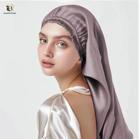 Bonnet de nuit en soie de mûrier coréenne 16 mm, style long sans bord, pour le soin des cheveux après l'accouchement, gadgets originaux, cadeaux de retour