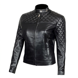 Chaquetas de Cuero para Mujer de Pakistán, Chaquetas de Cuero de Alta Calidad para Mujer, Chaquetas de Cuero de Piel de Oveja Original, Talla Personalizada - Product Image 1