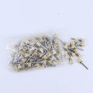 Dental Polishing Brush Nylon Bristle Large Head For Low Speed <b>Machine</b> <b>Cleaning</b> <b>Teeth</b> 100 Pieces Box - Product Image 4