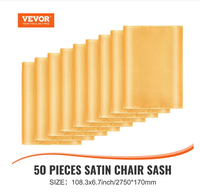 VEVOR Stretch Spandex Chaise Ceintures Bows Chaise Housse et Stretch Chaise Sash Bandes Élastiques Décoration