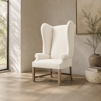 Fauteuil d'angle moderne de luxe en chêne rembourré, chaise de salle à manger design pour salles à manger et mobilier de maison