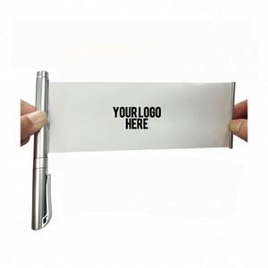 Bolígrafo Metálico Portátil con Logotipo Personalizado Impreso en Serigrafía y Banner Extraíble - Regalos Corporativos Personalizados y Artículos Promocionales para Eventos - Product Image 1