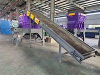 Recyclage de ferraille ferraille aluminium peut acier fer voiture pare-chocs déchiqueteuse Machine pour le recyclage