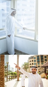 Wholesale traditional Muslim robes, Daffah <b>Thobe</b> Abaya from Dubai, solid color anti-static <b>men's</b> Islamic clothing - Product Image 3
