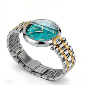 <span class=keywords><strong>ORINO</strong></span> Damen-Mode-Charm-Minimalist-Quarzuhr mit analogem Miyota-Uhrwerk, Diamantbesatz, 30 mm Edelstahlgehäuse, Armband, 3BAR - Product Image 2
