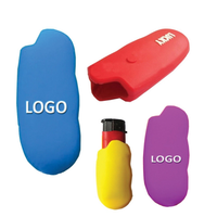 Étui à briquet avec logo personnalisable, pochette en silicone antidérapante et durable, résistant aux odeurs, cadeaux d'affaires, accessoires pour fumeurs, camping