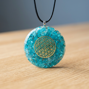Pendentif en cristal d'améthyste naturelle, pierres concassées, fait main, rond, gravé, 4-5 cm, qualité supérieure, pour l'énergie - Product Image 4