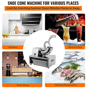 Trituradora de Hielo Comercial Eléctrica de Acero Inoxidable para Granizados y Hielo Picado - Product Image 5