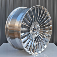 Vente directe d'usine de jantes de voiture polies de 17 à 21 pouces, jantes en alliage 5 * 112 adaptées aux voitures particulières Mercedes Benz