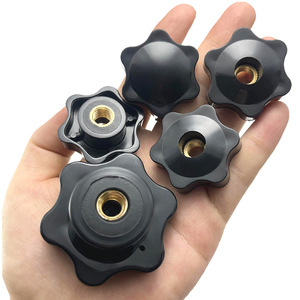 ลูกบิดเหล็กที่มีรูตาบอดมือจับรูปดาวและสกรูด้ามจับพลาสติก - Product Image 2