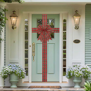 Rubans de Noël et de fête à carreaux rouges pour décorations de maison, cadeaux de cuisine, rubans de porte de placard, fournitures de fête - Product Image 6