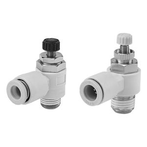 Válvula de Control de Velocidad AS1211F/2211F/3211F-M5/01/02-04/06/08/SL, Conector de Tubería de Aire, Válvula de Aceleración - Product Image 1