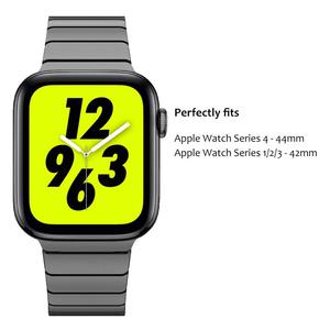 Nouveau bracelet de montre en métal à maillons en acier inoxydable de luxe bleu pour <span class=keywords><strong>apple</strong></span> <span class=keywords><strong>Watch</strong></span> SE 6 5 Bracelet Bracelet ceinture remplacement de bracelet de montre - Product Image 2