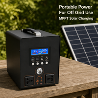 Centrale Électrique Portable 300W à Coque Métallique, Générateur Solaire MPPT, 3000 Cycles, LiFePO4, Onde Sinusoïdale Pure pour Camping et Sauvegarde Domestique