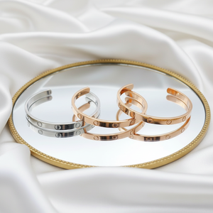 <span class=keywords><strong>Brazalete</strong></span> con Diseño <span class=keywords><strong>de</strong></span> Tornillo, <span class=keywords><strong>Brazalete</strong></span> Apilable <span class=keywords><strong>de</strong></span> Lujo con Diseño Clásico, <span class=keywords><strong>Brazalete</strong></span> <span class=keywords><strong>de</strong></span> Moda <span class=keywords><strong>de</strong></span> Alta Gama, <span class=keywords><strong>Brazalete</strong></span> Tipo <span class=keywords><strong>Cartier</strong></span> - Product Image 3