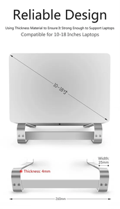 OEM Premium Stable en alliage d'aluminium <span class=keywords><strong>Support</strong></span> métallique pour <span class=keywords><strong>ordinateur</strong></span> <span class=keywords><strong>portable</strong></span> Tablette <span class=keywords><strong>Ordinateur</strong></span> <span class=keywords><strong>portable</strong></span> Bureau Bureau <span class=keywords><strong>Lit</strong></span> pour ipad macbook - Product Image 6